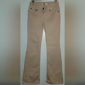 SO 5 pocket slacks pants beige tan size